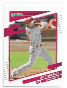 2021 Donruss SP Variation ( Tony Two Bags ) Anthony Redon #107 Angels - Bild 1 von 1