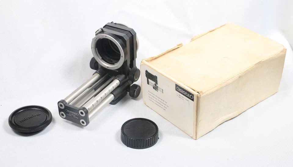 Novoflex Dual Rail 12cm Macro Bellows Mibnolta MD Mount Made in Germany RARE - Image 1 of 4