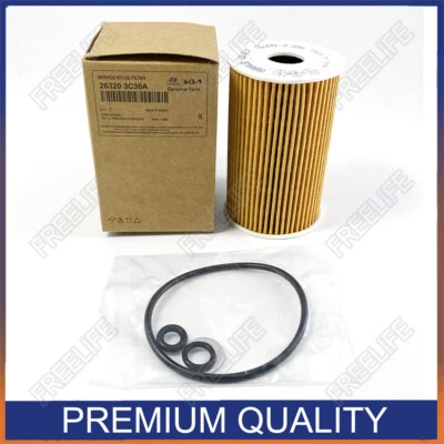 Filtro de aceite premium para Hyundai Genesis V6 V8 2009-2015 OE# 26320-3C30A único Foto 1 de 4