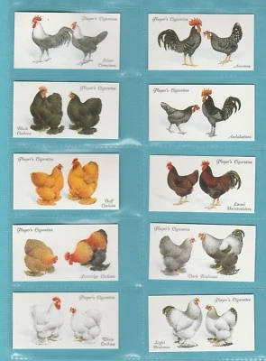 BIRDS - IMPERIAL REPROS  (OF PLAYERS)  -  SET OF 50  POULTRY  CARDS - Image 1 of 4