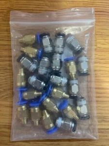 22 Stück Druckluft Schnellkupplungen Push to Connect Fitting Gerader Verbinder - Bild 1 von 1