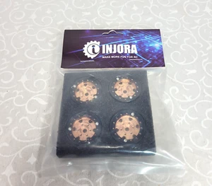 INJORA 1.0 CNC Beadlock Wheel Rims for 1/18 TRX4M Axial SCX24 1/24 RC - Picture 1 of 4