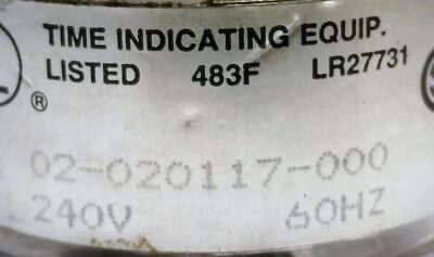 Engler 02-020117-000 240V / 60hz Hour Meter - Image 1 of 4