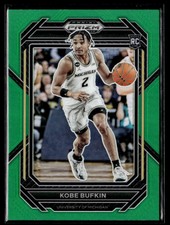 2023-24 PANINI PRIZM DRAFT PICKS PRIZM GREEN KOBE BUFKIN RC MICHIGAN WOLVERINES