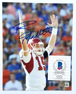 RYAN MALLETT SIGNED 8X10 PHOTO ARKANSAS RAZORBACKS NEW ENGLAND PATRIOTS BAS - Picture 1 of 2