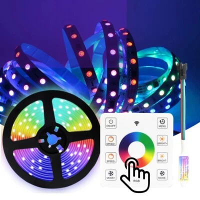 5050 RGB WS2811 IC Running water Flowing LED strip light 24V  Touch RF Control - Image 1 of 4