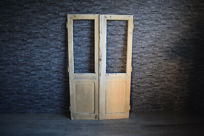 Traumhafte Alte Antike Holztür Eingangstür Doppeltür  Zweiflügel Tür 172,5 X 100 • 349.99€