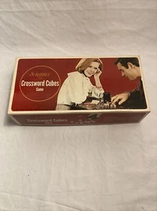 Vintage 1968 Selchow & Righter Scrabble Crossword Cubes Game Complete - Picture 1 of 7