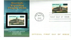 Fleetwood 3518 Baseball Philly Shibe Park Encased Stamp - Picture 1 of 2