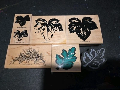 Stampin' Up! Juego de sellos de goma de montaje en madera de 5 hojas más 2 otras hojas Foto 1 de 4