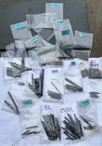 150+ Assorted High Speed Drill Bits Various Sizes Lengths Wire Fraction - Picture 1 of 13