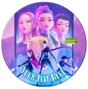 KPop Demon Hunters Personalised Cake Topper. Premium Edible Icing Sheet - Picture 1 of 7