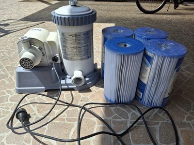 Pompa Filtro per Piscina - Intex28634 94631l/h Grigia/Nera - Image 1 of 4