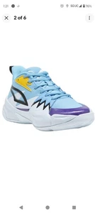 Puma Genetics Speckle Basketball Herren # 8,5 leuchtend blau Sneaker 379974-02 NEU - Bild 1 von 8