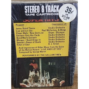 NOS Sealed The Gallant Men Super Hits George Martin Live And Let Die 8 Track - Imagen 1 de 8