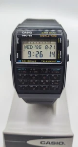 Casio DBC-62 Banco de Datos Hora Mundial Calculadora Reloj Digital Vintage 1985 - Imagen 1 de 12