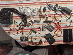 850w Pc Power Supply Atx Cables External Harddrive Enclosure FireWire Card Lot - Zdjęcie 1 z 12