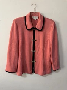 St. John Collection by Marie Gray Knit Pink Blazer Jacket 14 - Picture 1 of 11