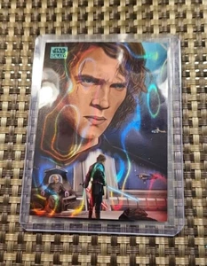 2024 Star Wars Galaxy Anakin Skywalker Kills Dooku #ed /175 AQUA LAVA REFRACTOR - Picture 1 of 5