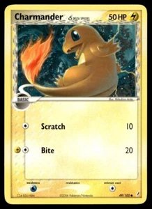 Charmander 49/100 Pokemon Karte Crystal Guardians Delta Lightly Played C30 - Bild 1 von 2