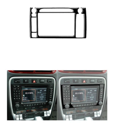 Tampa de painel de navegação preta brilhante acabamento para Porsche Cayenne Sport SUV 2003-2010  - Imagem 1 de 4