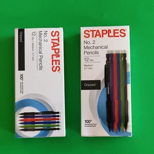 Deal! 2er Pack Posten Heftklammern Druckbleistifte Nr. 2 mittlere 0,7 Blei dz (24 insgesamt) - Bild 1 von 3