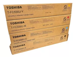 New & Original Toshiba T-FC556P CYMK Toner Set For e-STUDIO 5506AC/6506AC/7506AC - Picture 1 of 1