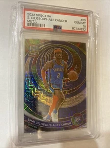 2022-23 Panini Spectra Meta Prizm /25 Shai Gilgeous-Alexander #60 PSA10 Low Pop - Foto 1 di 3
