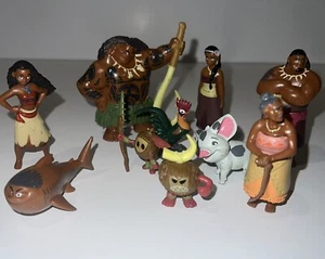 10 Stück Moana Tortenaufleger Mini Figuren - Bild 1 von 13