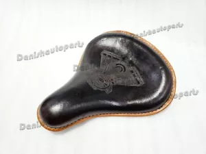 ASIENTO INDIVIDUAL DE CUERO PARA MOTOR BOBBER CHOPPER PERSONALIZADO HARLEY SPORTSTER GRABADO - Imagen 1 de 11