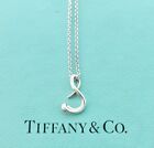 Authentic Tiffany & Co. Elsa Peretti Letter S Necklace Alphabet Initial Pendant