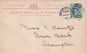 GB DUPLEX & NUMERALS "ACCRINGTON / 5" (Lancashire) superb Duplex-Cancellation - Picture 1 of 3