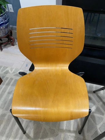 SITAG, Mid-century Modern, Plywood Chairs - (4) stackable Cover