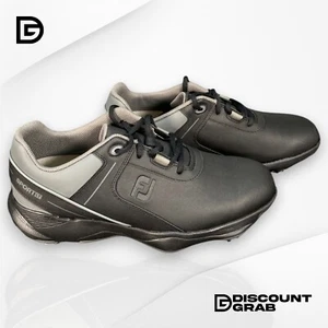 FootJoy Sport LT 58085 Golf Shoes Black/Charcoal Men's Size 8 Medium - Picture 1 of 7