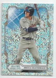 2019 Bowman Sterling Speckle Refractor Brock Deatherage Tigers Prospect #'d /99 - Picture 1 of 2
