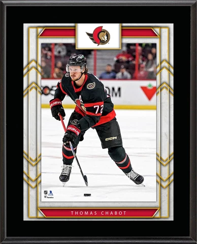 Chabot Thomas Ottawa Senators 10.5" x 13" Sublimated Player Plaque Cover