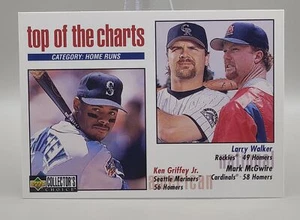 1998 Collector's Choice #254 Mark McGwire / Ken Griffey Jr. / Larry Walker - Picture 1 of 2