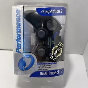 2000 Performance Dual Impact 2 Controller for Sony Playstation 2 PS2 & PS1 NEW - Picture 1 of 3