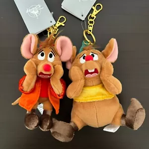 Jaq & Gus Cinderella Plush Doll Keychain CAT DAY 2025 Disney Store Set of 2 NEW - Picture 1 of 11
