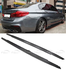 Carbon Fiber Side Skirts Extension Lip 2017-up For BMW 5 Series G30 F90 M5  - Imagen 1 de 10