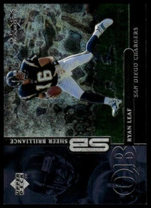 1998 UD Black Diamond Rookie Edition #B4 Ryan Leaf Sheer Brilliance #/1600 - Picture 1 of 2