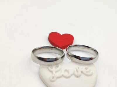 Anello fedina liscia  Argento 925 comoda liscia  5 mm. anello fedine fidanzament - Immagine 1 di 4