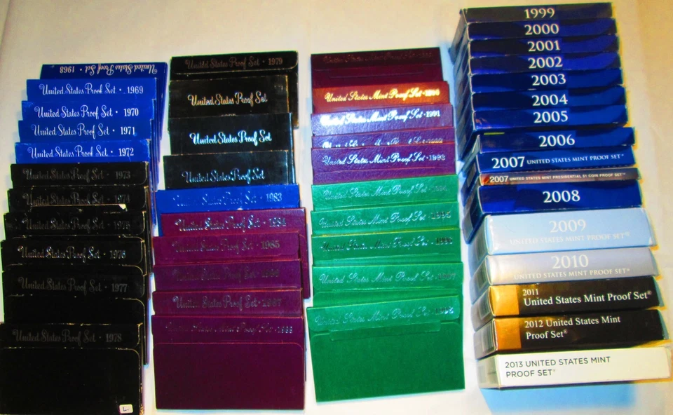 1968 to 2013 Proof Sets U.S. Mint 46 Proof Set San Francisco Mint Box and COA - Image 1 of 4