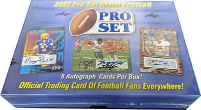 2022 Leaf Pro Set Metal Football Hobby Box - Image 1 of 3