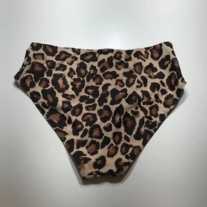 Animal Print Swim Bottoms Hipster Nylon Spandex Quick Dry Womens Medium NEW - Picture 1 of 12