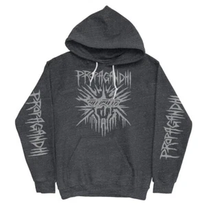 Propagandhi Band Buster Skull Hoodie (Asphalt/Grey) S! Official Merch Punk Vegan - Picture 1 of 4