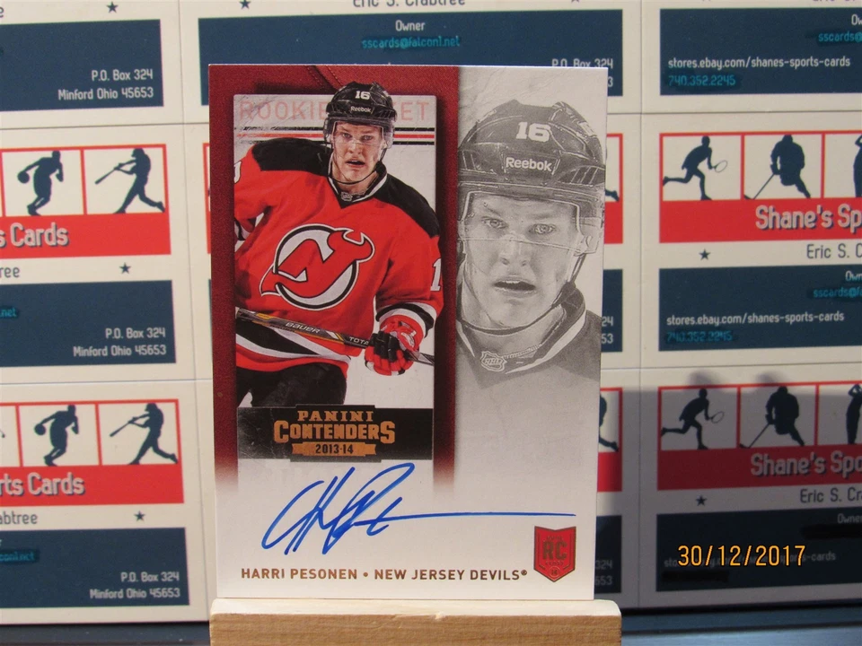 2013-14 Panini Contenders #174 Harri Pesonen AU RC - Image 1 of 1