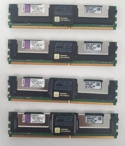 4x Job Lot Kingston 8GB-2RX4 PC2-5300F-55-11-AC KTH-XW667/64G Server RAM inc VAT - Picture 1 of 3