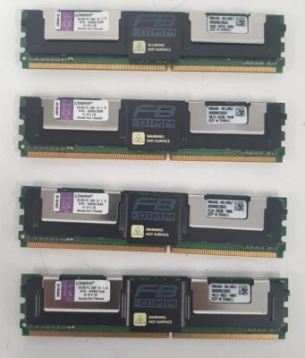 4x Job Lot Kingston 8GB-2RX4 PC2-5300F-55-11-AC KTH-XW667/64G Server RAM inc VAT - Image 1 of 3