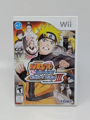 Naruto Shippuden: Clash of Ninja Revolution 3 - Nintendo Wii Cib Complete - Image 1 of 3